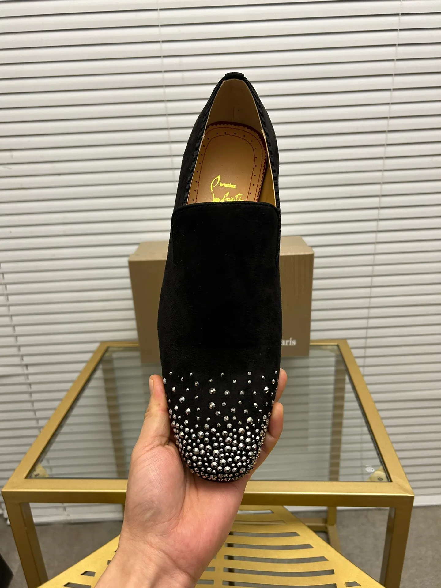 (Customized model) Ex-factory price is 520. christian louboutin (CL red sole shoes) counter series, casual sneakers for couples 📢 📢 📢 Exclusive hot style release 🎈🎈💪 Movable latex feet 👻 Finished outsole line [Proud] 😝Female 35-40# Male 38#-46, global supply😝 [Top version]: Original imported genuine leather upper, top original leather lining, original molded TPU outsole, original 1:1 detail processing, original shoe last,